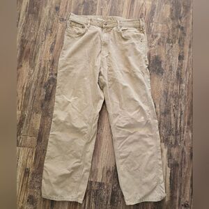 Carhartt Relaxed Fit Khaki Work Pants Carpenter W36 x L32 *Stains